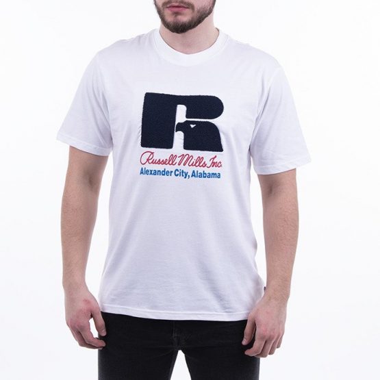 חולצת טי שירט ראסל אתלטיק לגברים Russell Athletic Jason - לבן