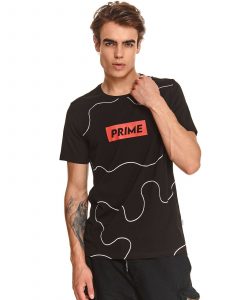 חולצת T טופ סיקרט לגברים TOP SECRET PRIME - שחור