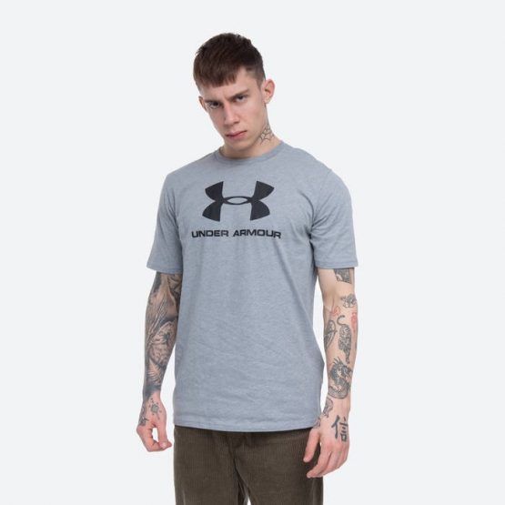 חולצת טי שירט אנדר ארמור לגברים Under Armour Sportstyle Left Chest - אפור