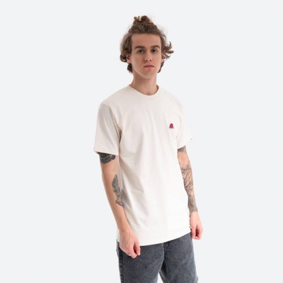 חולצת T ואנס לגברים Vans Anaheim Needlepoi Natural - לבן