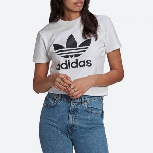 חולצת טי שירט אדידס לנשים Adidas Originals Trefoil Tee - לבן