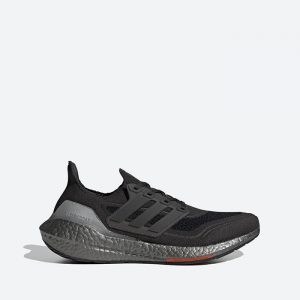 נעלי ריצה אדידס לגברים Adidas Ultraboost 21 - שחור/אפור
