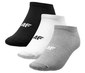 גרב פור אף לגברים 4F socks 3 IN PACK - לבן/אפור