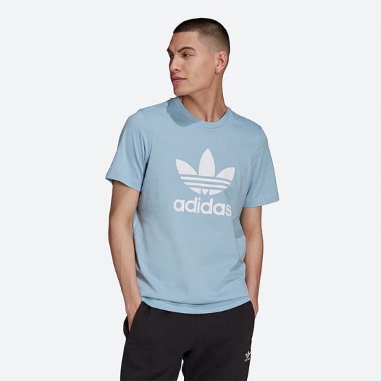 חולצת טי שירט אדידס לגברים Adidas Originals Trefoil - כחול