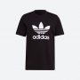 חולצת T אדידס לגברים Adidas Originals Trefoil - שחור