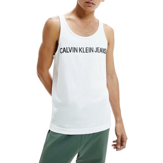 גופיה קלווין קליין לגברים Calvin Klein Institutional Logo - לבן