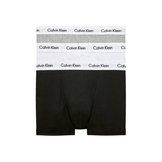 תחתוני קלווין קליין לגברים Calvin Klein Low Rise 3 IN PACK - לבן/שחור