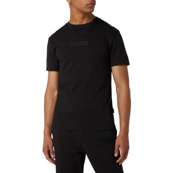 חולצת T קלווין קליין לגברים Calvin Klein Tonal Color Block - שחור