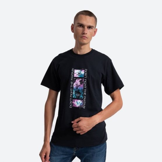 חולצת T HUF לגברים HUF Natural High - שחור