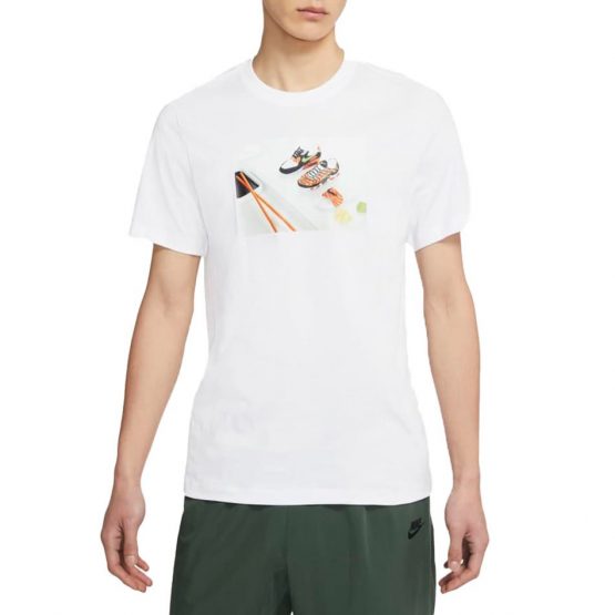 חולצת טי שירט נייק לגברים Nike Print Table - לבן