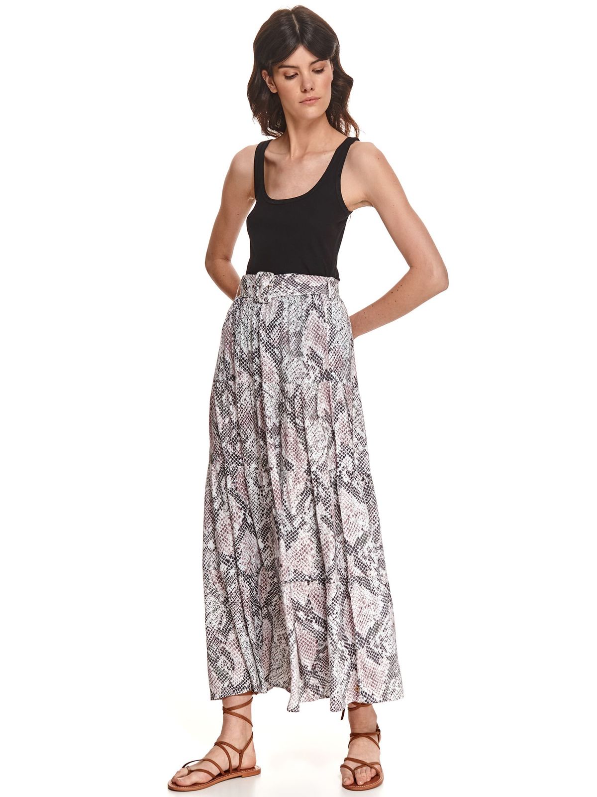 חצאית ארוכה טופ סיקרט לנשים TOP SECRET SNK - צבעוני בהיר