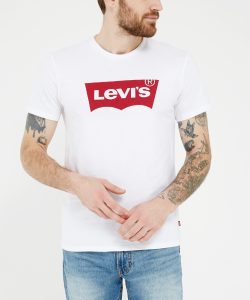 חולצת T ליוויס לגברים Levi's Graphic Setin - לבן