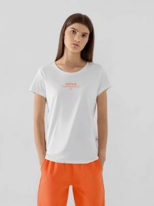 חולצת T פור אף לנשים 4F H4Z21 TSD020 - לבן