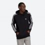 סווטשירט אדידס לגברים Adidas Originals 3-Stripes Hoody - שחור