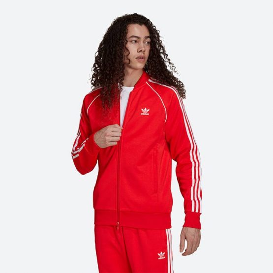ג'קט ומעיל אדידס לגברים Adidas Originals SST - אדום