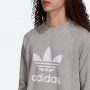 סווטשירט אדידס לגברים Adidas Originals Trefoil Crew - אפור