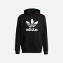 סווטשירט אדידס לגברים Adidas Originals Trefoil Hoody - שחור