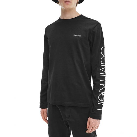 חולצת T קלווין קליין לגברים Calvin Klein Dip Dye Windbreaker - שחור