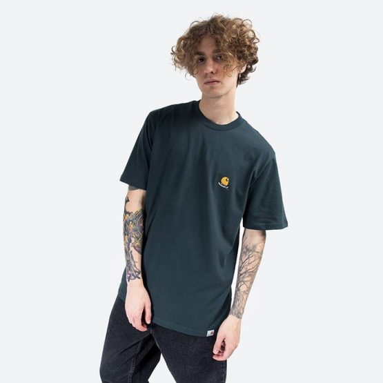 חולצת T קארהארט לגברים Carhartt WIP Trap C - ירוק