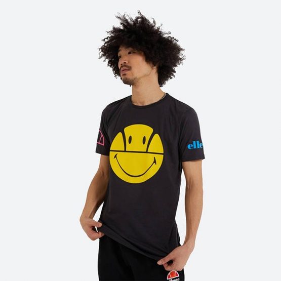 חולצת טי שירט אלסה לגברים Ellesse x Smiley - שחור