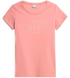 חולצת T פור אף לנשים 4F NOSH4 TSD353 - ורוד