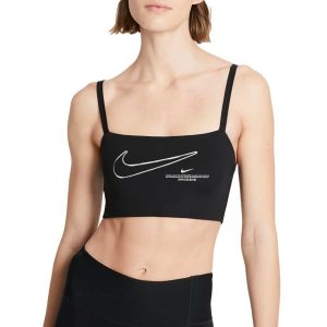 טופ וחולצת קרופ נייק לנשים Nike Padded Convertible - שחור
