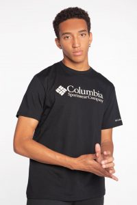 חולצת T קולומביה לגברים Columbia CSC Basic Logo - שחור