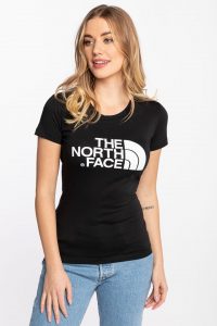 חולצת T דה נורת פיס לנשים The North Face W S S EASY - שחור