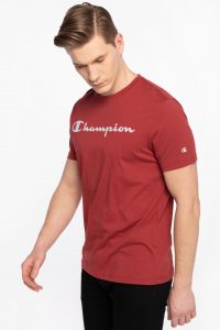 חולצת T צ'מפיון לגברים Champion SHORT SLEEVE Crewneck - אדום