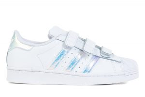 נעלי סניקרס אדידס לילדות Adidas SUPERSTAR CF C - לבן