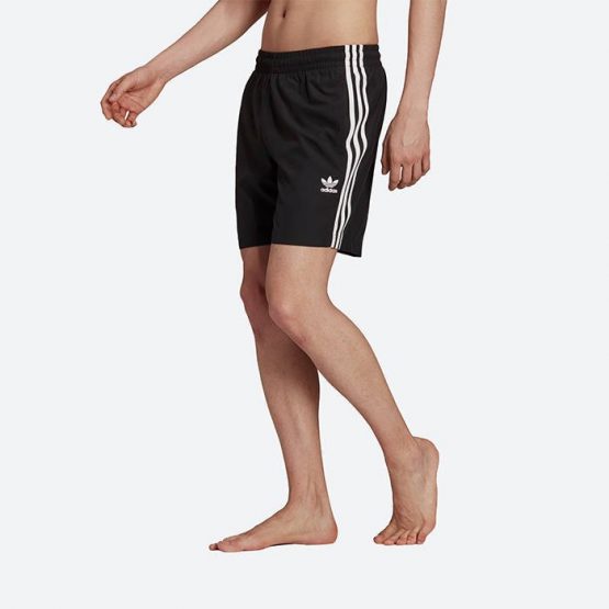 מכנס ספורט אדידס לגברים Adidas Originals shorts 3-Stripes Swims - שחור