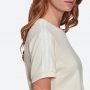 חולצת T אדידס לנשים Adidas Originals Adicolor Classics 3-Stripes - לבן/בז'