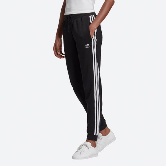 מכנסיים ארוכים אדידס לנשים Adidas Originals Slim Cuffed - שחור