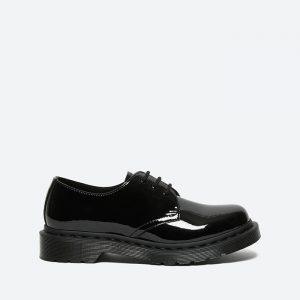 נעלי אלגנט דר מרטינס  לנשים DR Martens 1461 Mono shoes in DM - שחור מבריק