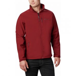 ג'קט ומעיל קולומביה לגברים Columbia Ascender Softshell Jacket - אדום אש