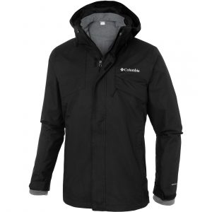 ג'קט ומעיל קולומביה לגברים Columbia BUGABOO II FLEECE INTERCHANGE - שחור מלא
