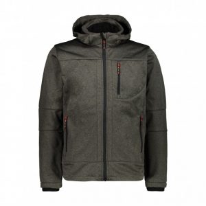 ג'קט ומעיל סמפ לגברים CMP Water-repellent softshell jacket - אפור