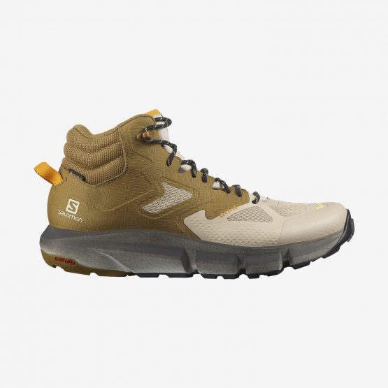 נעלי טיולים סלומון לגברים Salomon Predict Hike Mid Gtx - חום/ירוק