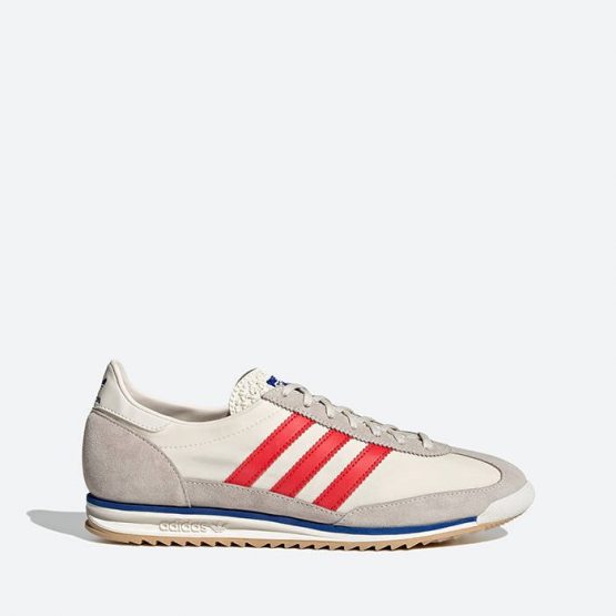 נעלי סניקרס אדידס לגברים Adidas Originals SL 72 - לבן/אדום