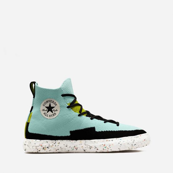 נעלי סניקרס קונברס לגברים Converse Renew Chuck Taylor All Star Crater Knit High Top Vegan - טורקיז