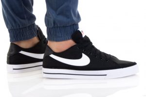 נעלי סניקרס נייק לגברים Nike COURT LEGACY  - שחור/לבן
