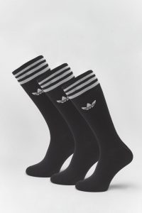 גרב אדידס לגברים Adidas SOLID CREW - שחור/לבן