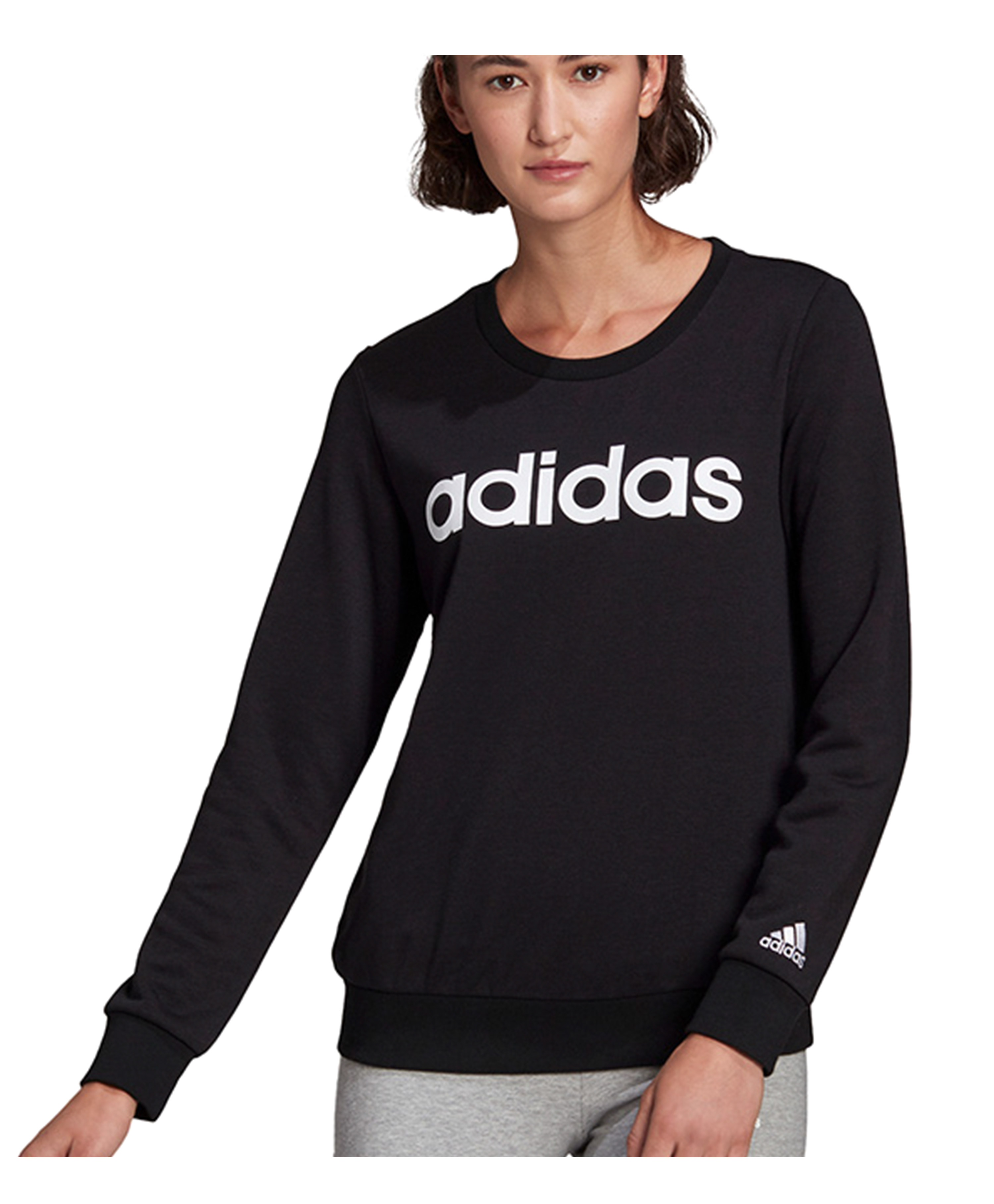 חולצת אדידס לנשים Adidas W LIN FT SWT - שחור