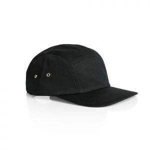 כובע אס קולור לגברים As Colour FINN FIVE PANEL CAP - שחור