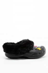נעלי בית Crocs לנשים Crocs Classic Mammoth Charm - שחור