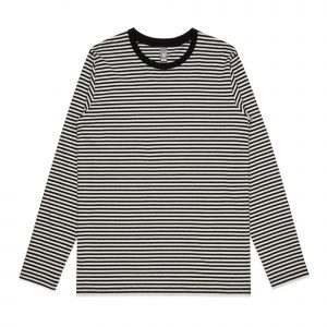 חולצת T אס קולור לגברים As Colour BOWERY STRIPE - שחור/לבן