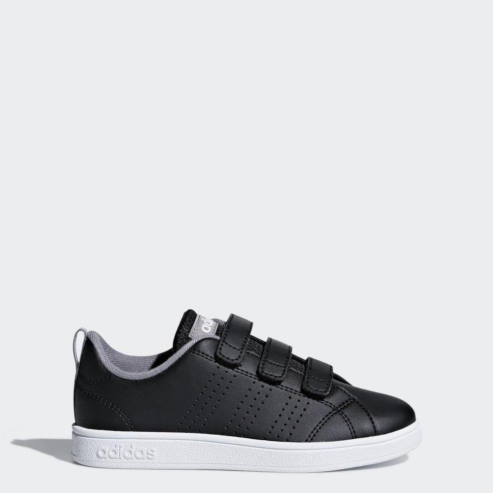 adidas advantage clean black junior