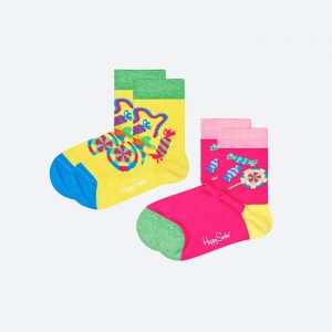 גרב Happy Socks לילדים Happy Socks 2-pack Sugar Rush - צבעוני