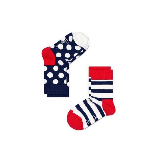 גרב Happy Socks לילדים Happy Socks 2-pak Stripe - כחול