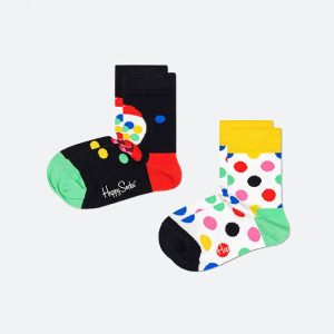 גרב Happy Socks לילדים Happy Socks Bubblegum 2-pack - צבעוני